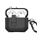 Pikkukuva 10 / 11: AirPods 4 -kotelolle DUX DUCIS PC+TPU Bluetooth-kotelo / kuori koukulla Black