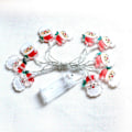 Miniatyrbild 1 av 4: 1,5 m 10 LED-lampor Santa Claus String Light Dekorativ - Tomtar Röd