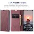 Pikkukuva 3 / 11: CASEME Retro Lompakkokotelo iPhone 14 Pro Max - Punainen Red