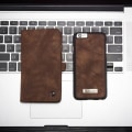 Miniatyrbillede 8 af 10: CASEME iPhone 6s 6 Retro Split läder plånboksfodral - Coffee Brown
