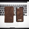 Pikkukuva 8 / 10: CASEME iPhone 6s 6 Retro Split läder plånboksfodral - Coffee Brown