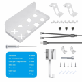 Miniatyrbillede 2 af 11: PlayStation PS5 Slim Wall Mount Bracket Kontroloplader Transparent