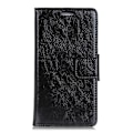 Pikkukuva 2 / 6: Kuvioitu Jaettu Nahkainen Lompakkokotelo Samsung Galaxy A7 (2018) Black