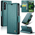 Miniatyrbillede 1 af 7: CASEME Retro Pung Taske til Samsung Galaxy S25 Green