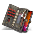 Pikkukuva 6 / 11: iPhone 11 Pro CASEME Split Leather Wallet Detachable Phone Case Grey
