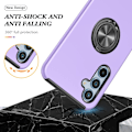 Miniatyrbillede 6 af 7: Til Samsung Galaxy A56 5G Hybrid Cover med Roterbar Ringholder Purple