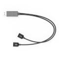 Miniatyrbillede 7 af 9: Opladerkabel kompatibelt med Nintendo Switch OLED Joy-Con Controller 2 i 1 USB Black