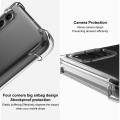 Miniatyrbillede 4 af 11: IMAK fire hjørner airbag TPU-dæksel til Motorola Edge 20 Pro Transparent