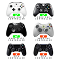 Pikkukuva 5 / 6: Xbox One S One Elite -ohjaimelle ABXY Vaihtopainikkeet - punainen Red