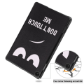 Miniatyrbilde 3 av 9: Trifold Stativdeksel for Lenovo Tab M10 (Gen 3) - Don't Touch Me Multicolor