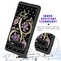 Pikkukuva 5 / 5: Samsung Galaxy S10+ Pattern PC TPU Phone Shell - Vivid Flower Black