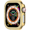 Miniatyrbilde 2 av 5: For A Watch Series 10 42mm Case Cover Frame Bling Rhinestone Decor - Gull Gold