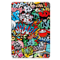 Pikkukuva 1 / 8: Slim Fit suojakuori Xiaomi Pad 7 Auto Wake / Sleep -laitteelle - Graffiti Red