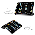 Miniatyrbilde 6 av 8: Etui for iPad Pro 11 (2024) - Tri-fold Stativ Tablettdeksel - Svart Black