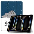 Miniatyrbilde 1 av 7: Til iPad Pro 11 (2024) Trifoldbart deksel med smal passform - Katt Multicolor