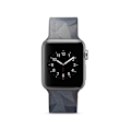 Miniatyrbild 1 av 5: Silicone klockrem för Apple Watch 4 40mm, 3/2/1 38mm - Grey Triangle multifärg