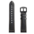 Pikkukuva 2 / 8: Huawei Watch GT2 42mm Leather Coated Silicone Smart Watch Strap Black