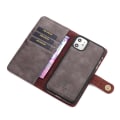 Miniatyrbillede 4 af 10: DG.MING til iPhone 11 stilfuld tegnebog taske - kaffe Brown