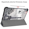 Miniatyrbillede 3 af 8: Til iPad Air 11 (2024) Etui Tre-fold Stativ Tablet Cover - Tower Multicolor
