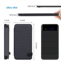 Miniatyrbillede 7 af 8: N10 7.5W foldbart solpanel bærbar udendørs rejse nødstrømgeneratoroplader Black