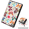 Miniatyrbilde 11 av 11: Nokia T21 Trifold Stativ Sleep/Wake Tablettdeksel - Sommerfugler Multicolor