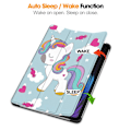 Miniatyrbild 5 av 8: Slim Fit Cover Fodral För Xiaomi Pad 7 Auto Wake / Sleep - Unicorn Blå