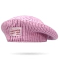 Miniatyrbillede 1 af 4: GOLOVEJOY Bomuld strikket Vinter Warm Beanie Elastisk Strikket Basker hue - Lyserød Pink