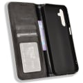 Miniatyrbilde 5 av 7: Lommebok Stativ Flip Telefonveske for Samsung Galaxy A15 5G - Svart Black