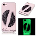 Pikkukuva 1 / 5: iPhone 7 4,7" Skal Glow in the dark - Tribal Feathers Purple