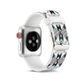 Pikkukuva 2 / 5: Silicone Watchband for Apple Watch 4 40mm, Series 3 / 2 / 1 38mm - Vertical Stri Multicolor
