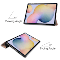 Miniatyrbillede 3 af 9: Tri-fold Stand Smart Case for Samsung Galaxy Tab S7 Plus / S8 Plus - RoseGold Pink gold