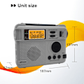 Miniatyrbild 11 av 11: Emergency AM FM-radio Bluetooth spelare Handvevgenerator PowerBank Svart
