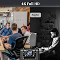 Miniatyrbillede 10 af 10: 1,3" skærm bærbar optager 4K Ultra HD infrarød nattesyn Black