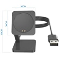 Miniatyrbild 3 av 9: OnePlus Watch Smartklocka Laddare Docka Ställ Svart