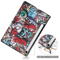 Miniatyrbilde 8 av 8: Tri-fold Smart-etui med stativ for Samsung Galaxy Tab S9 FE Multicolor