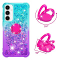 Miniatyrbild 2 av 6: YB Quicksand Series-8 för Samsung Galaxy A35 TPU-skal Glitter multifärg