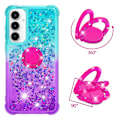 Miniatyrbilde 2 av 6: YB Quicksand Series-8 for Samsung Galaxy A35 Støttefot TPU-deksel Multicolor