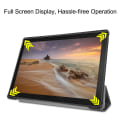 Miniatyrbillede 6 af 6: Tri-fold Stand Cover for Lenovo Tab E10 - Black Black