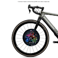 Miniatyrbillede 9 af 11: ENLEE Mountain Bike Skivebremseskjold Anti Overspray Cykelbremseskjold - Skateboard Multicolor