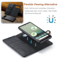 Miniatyrbilde 7 av 11: DG.MING for Google Pixel 6a Avtakbart 2-i-1 Lommebokdeksel Black