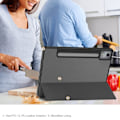 Miniatyrbild 9 av 10: För Lenovo Idea Tab Pro Fodral Tri-Fold Stativ Skal med pennhållare - Grå grå