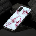 Pikkukuva 4 / 4: Marble Pattern IMD TPU Soft Back Case for Samsung Galaxy A41 - Style D Black