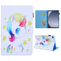 Pikkukuva 1 / 8: Samsung Galaxy Tab A9 Flip Stand Case PU Leather Pattern Tablet Cover Multicolor