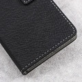 Pikkukuva 2 / 10: Cross Texture Wallet Case for Asus Zenfone Live ZB501KL Black