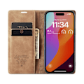 Pikkukuva 5 / 5: CASEME Retro lompakkokotelo iPhone 16 Pro Max Brown