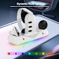 Miniatyrbillede 3 af 6: Oculus Meta Quest 3 VR Magnetic Charging Dock Headset-stativ White