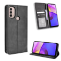 Miniatyrbillede 7 af 8: Wallet Stand Flip Phone Case til Motorola Moto E20/E30/E40 - Sort Black