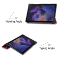 Pikkukuva 4 / 9: Kolminkertainen telinekotelo Samsung Galaxy Tab A8 10.5" (2021) - Punainen Red