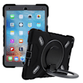 Miniatyrbild 1 av 11: PEPKOO iPad 9.7 (2017/2018) / iPad Air Extreme Armor - Svart 360 graders svängbart stativ Svart