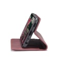 Pikkukuva 7 / 9: CASEME Retro Lompakkokotelo Samsung Galaxy A12 - Viininpunainen Red